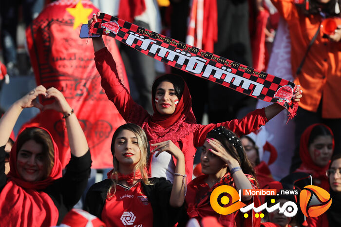 گزارش تصویری| دختران پرسپولیسی در ورزشگاه آزادی