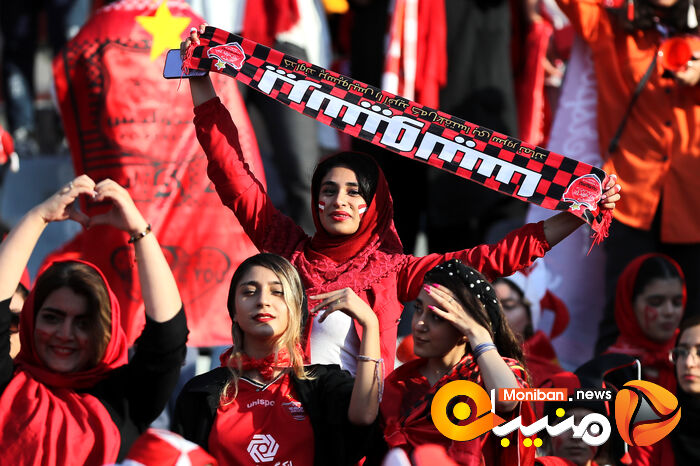 گزارش تصویری| دختران پرسپولیسی در ورزشگاه آزادی
