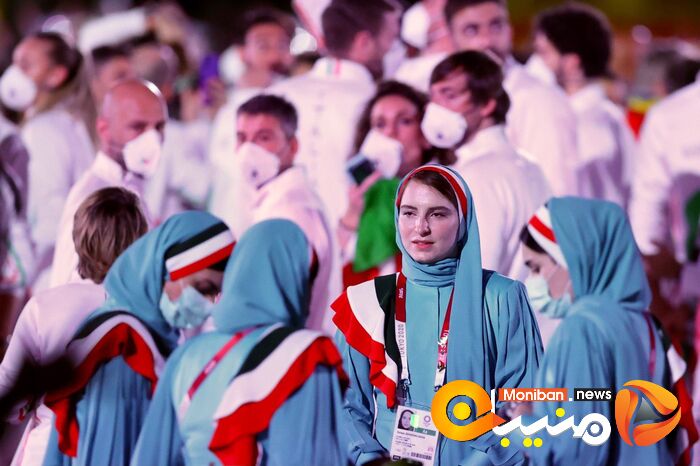 رژه کاروان ایران در المپیک Tokyo 2020