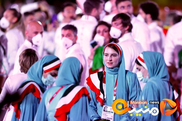 رژه کاروان ایران در المپیک Tokyo 2020