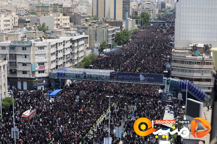 گزارش تصویری| تشییع پیکر رئیسی و همراهانش در تهران