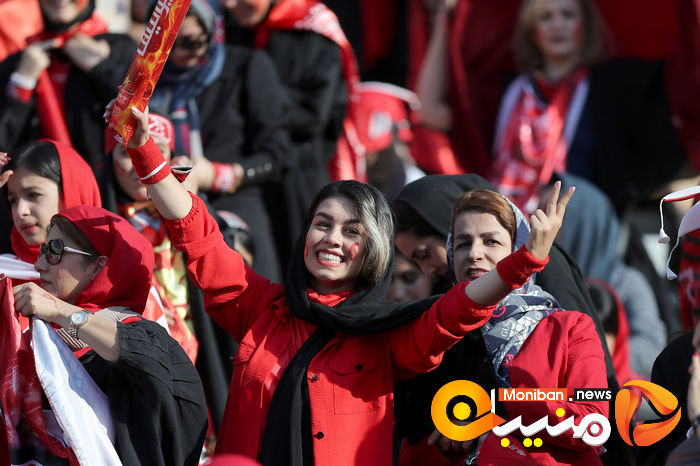گزارش تصویری| دختران پرسپولیسی در ورزشگاه آزادی