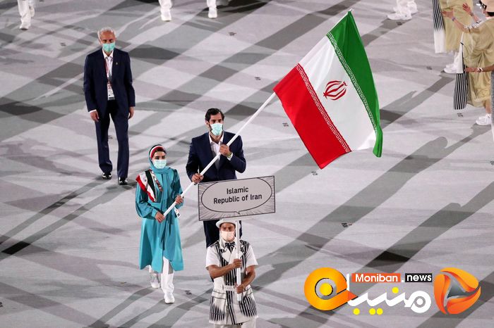 رژه کاروان ایران در المپیک Tokyo 2020