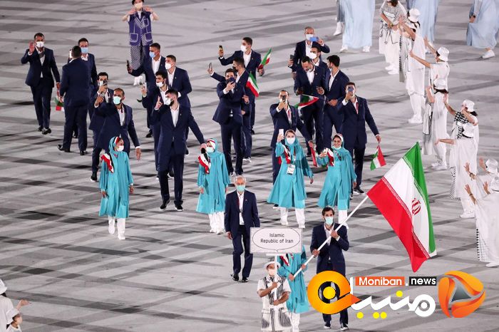 رژه کاروان ایران در المپیک Tokyo 2020