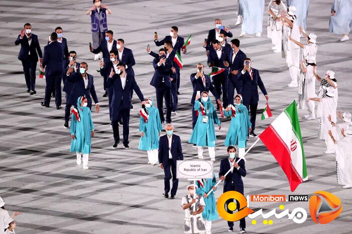 رژه کاروان ایران در المپیک Tokyo 2020