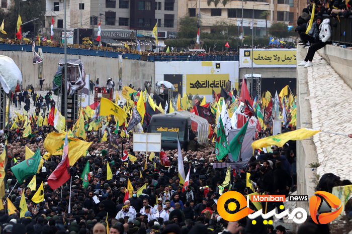 گزارش تصویری/ مراسم تشییع پیکر سیدحسن نصرالله و سیدهاشم صفی الدین