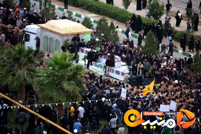 گزارش تصویری| تشییع پیکر رئیسی و همراهانش در قم