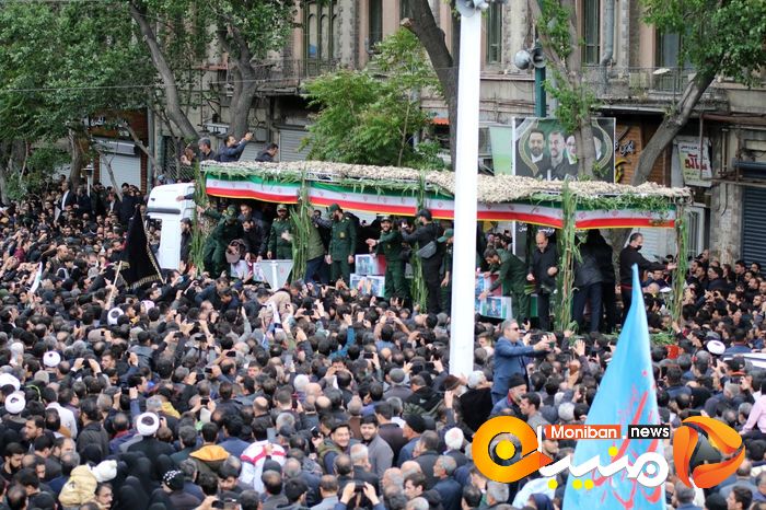 گزارش تصویری| تشییع پیکر رئیسی، آل هاشم و همراهانشان در تبریز