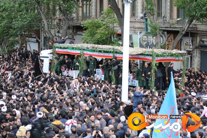 گزارش تصویری| تشییع پیکر رئیسی، آل هاشم و همراهانشان در تبریز
