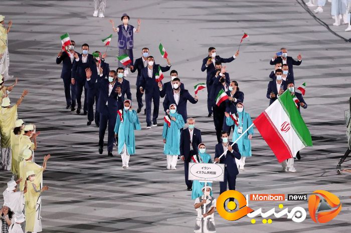 رژه کاروان ایران در المپیک Tokyo 2020