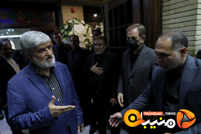 گزارش تصویری| حضور خاتمی، روحانی، خمینی و لاریجانی در مراسم ختم والده اسحاق جهانگیری