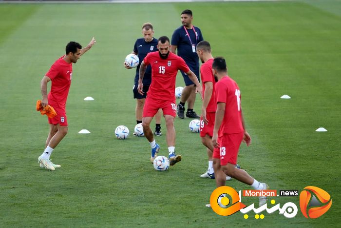 گزارش تصویری| تمرین تیم ملی فوتبال در قطر