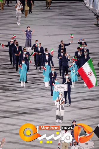 رژه کاروان ایران در المپیک Tokyo 2020