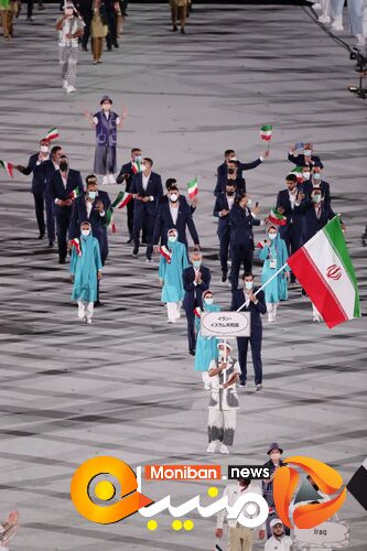 رژه کاروان ایران در المپیک Tokyo 2020