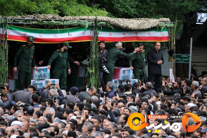 گزارش تصویری| تشییع پیکر رئیسی، آل هاشم و همراهانشان در تبریز