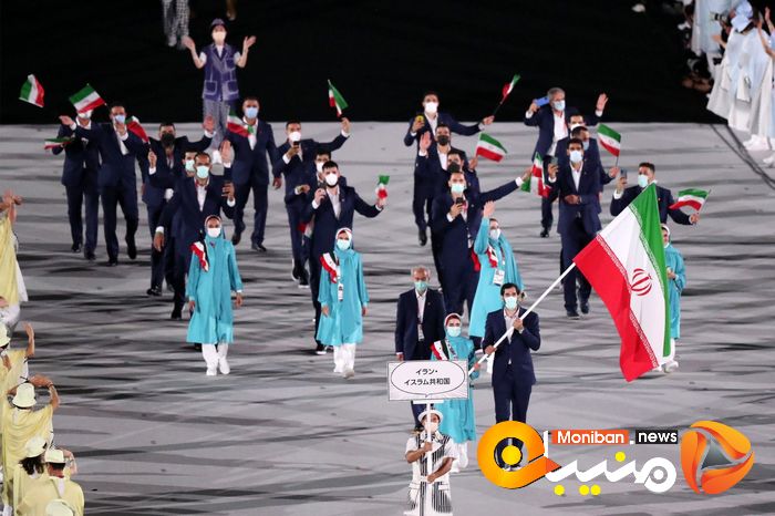 رژه کاروان ایران در المپیک Tokyo 2020