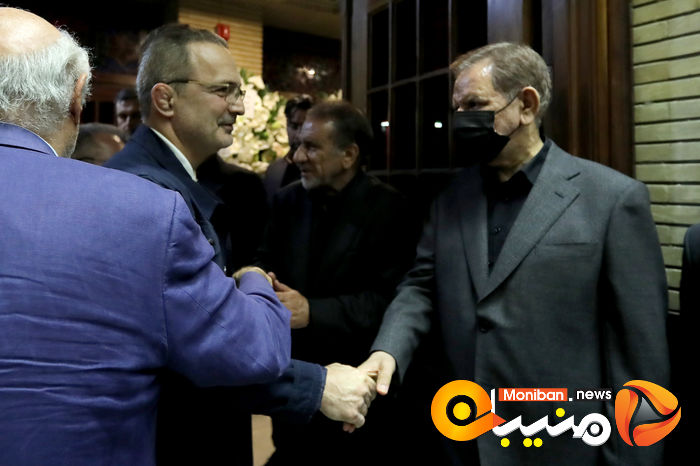 گزارش تصویری| حضور خاتمی، روحانی، خمینی و لاریجانی در مراسم ختم والده اسحاق جهانگیری