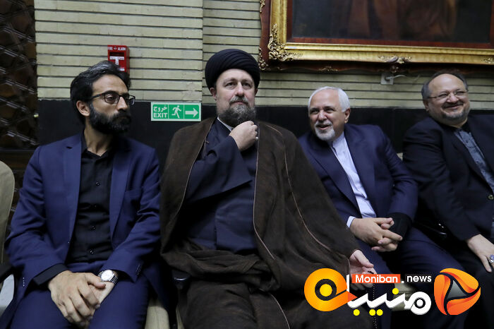 گزارش تصویری| حضور خاتمی، روحانی، خمینی و لاریجانی در مراسم ختم والده اسحاق جهانگیری