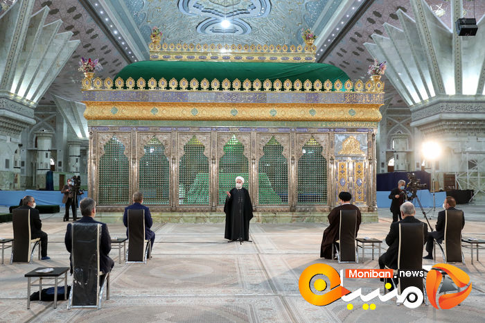 تجدید میثاق رئیس جمهور و هیات دولت با آرمان های امام و شهدا