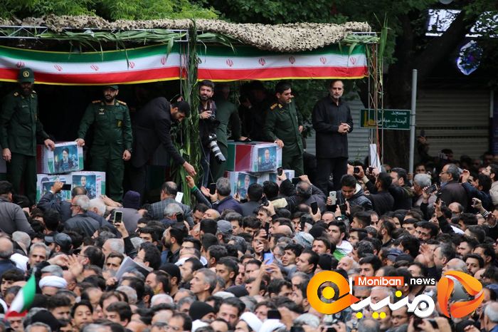 گزارش تصویری| تشییع پیکر رئیسی، آل هاشم و همراهانشان در تبریز