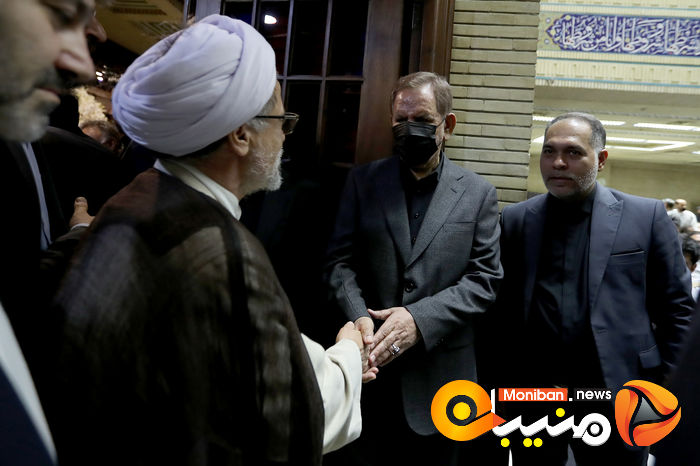 گزارش تصویری| حضور خاتمی، روحانی، خمینی و لاریجانی در مراسم ختم والده اسحاق جهانگیری