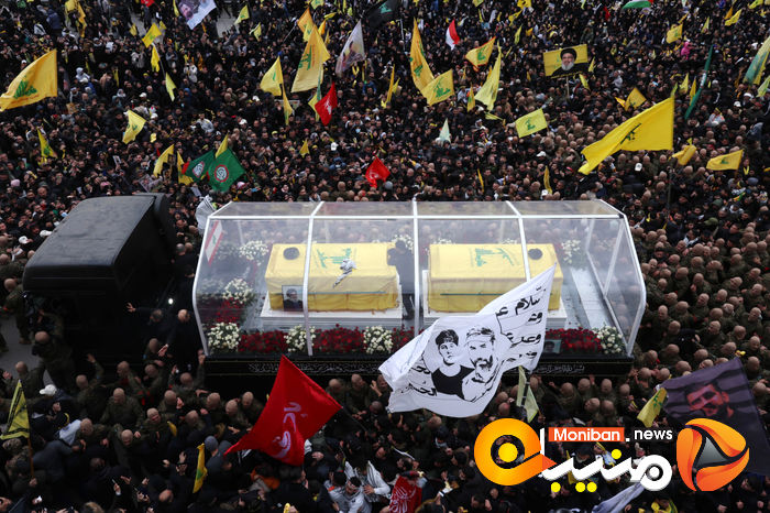 گزارش تصویری/ مراسم تشییع پیکر سیدحسن نصرالله و سیدهاشم صفی الدین