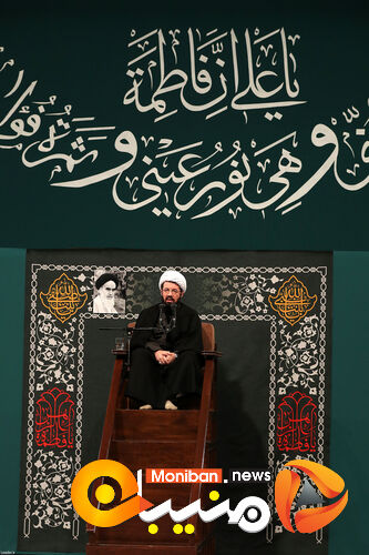 مراسم عزاداری ایام فاطمیه در حسینیه امام خمینی (ره) با حضور رهبر معظم انقلاب