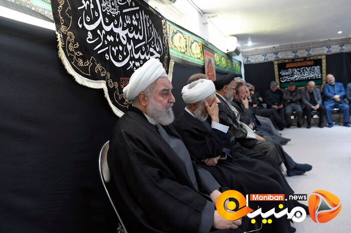 مراسم عزاداری سیدالشهدا (ع) در دفتر حسن روحانی