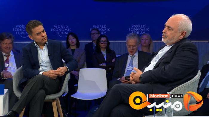 گزارش تصویری/ گفتگوی ظریف با فرید زکریا، مجری سی ان ان در اجلاس داووس