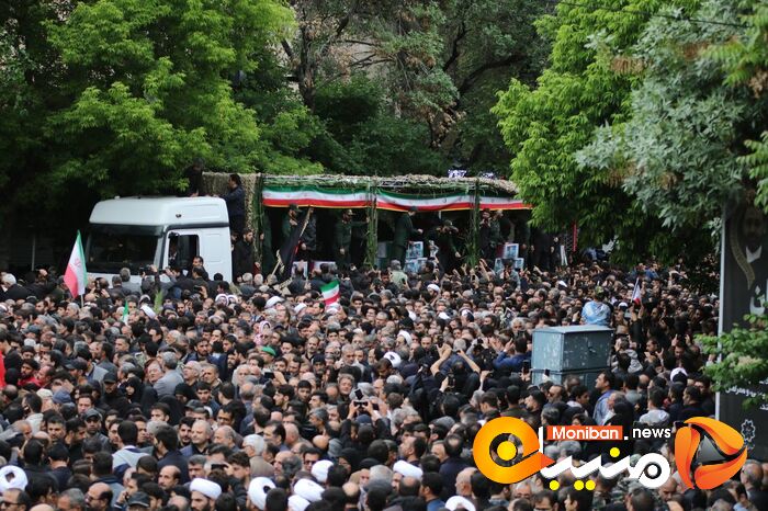 گزارش تصویری| تشییع پیکر رئیسی، آل هاشم و همراهانشان در تبریز