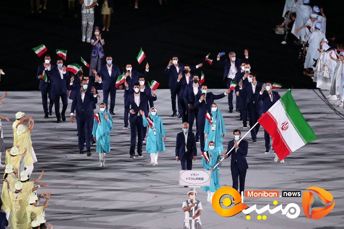 رژه کاروان ایران در المپیک Tokyo 2020