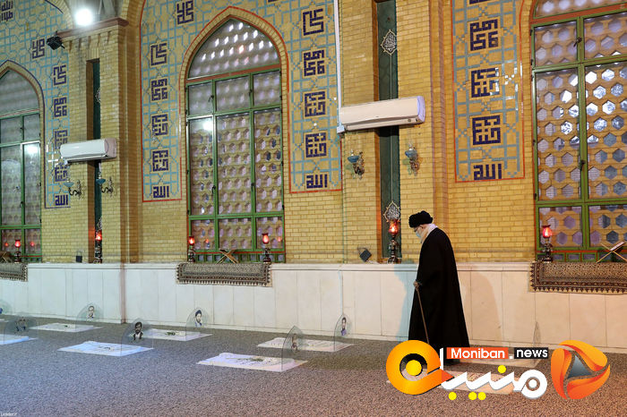 گزارش تصویری| حضور رهبر انقلاب بر مزار شهدا