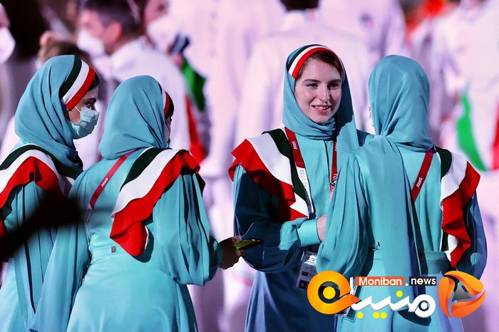 رژه کاروان ایران در المپیک Tokyo 2020
