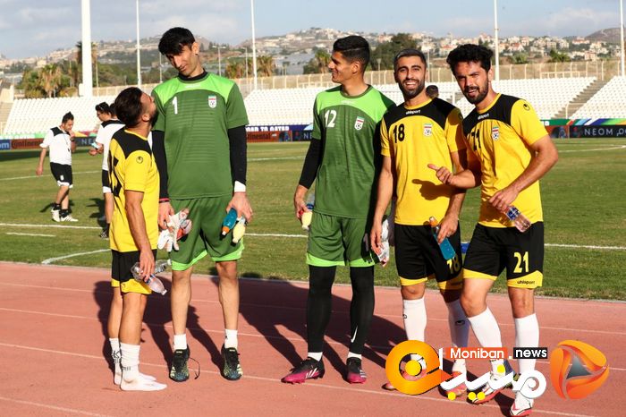 آخرین تمرین تیم ملی قبل از بازی با لبنان