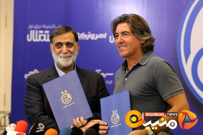 مراسم امضای قرارداد ریکاردو ساپینتو، سرمربی استقلال