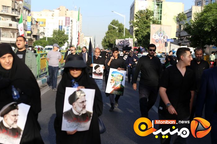 گزارش تصویری| تشییع پیکر رئیسی و همراهانش در تهران