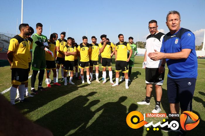 آخرین تمرین تیم ملی قبل از بازی با لبنان