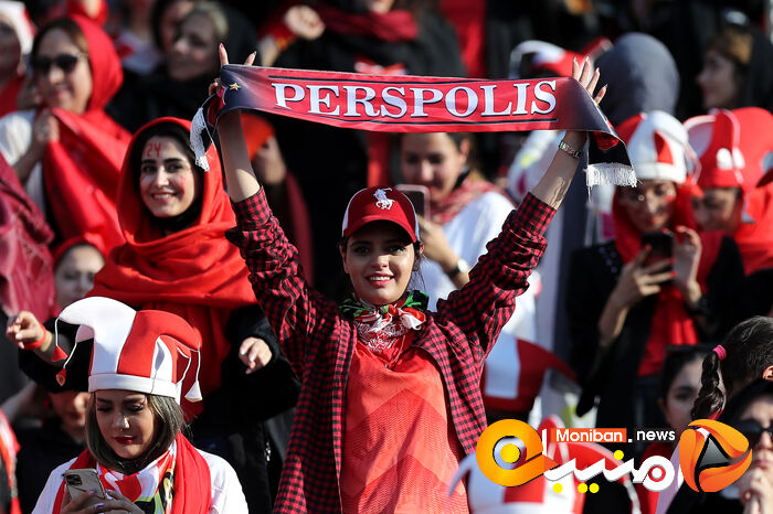 گزارش تصویری| دختران پرسپولیسی در ورزشگاه آزادی