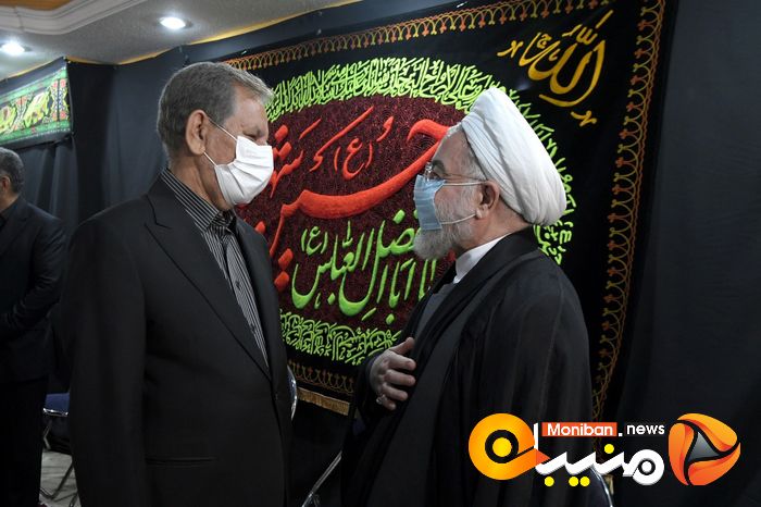 مراسم عزاداری سیدالشهدا به میزبانی حسن روحانی با حضور لاریجانی و جهانگیری