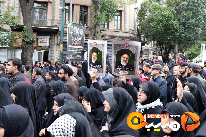 گزارش تصویری| تشییع پیکر رئیسی، آل هاشم و همراهانشان در تبریز