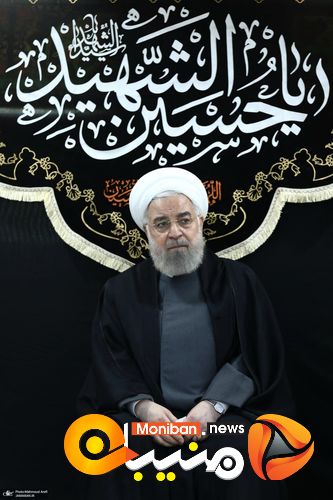 مراسم عزاداری سیدالشهدا (ع) در دفتر حسن روحانی