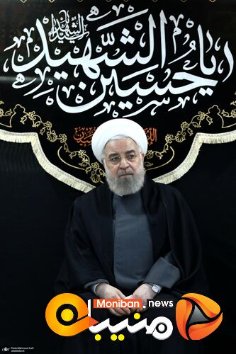 مراسم عزاداری سیدالشهدا (ع) در دفتر حسن روحانی