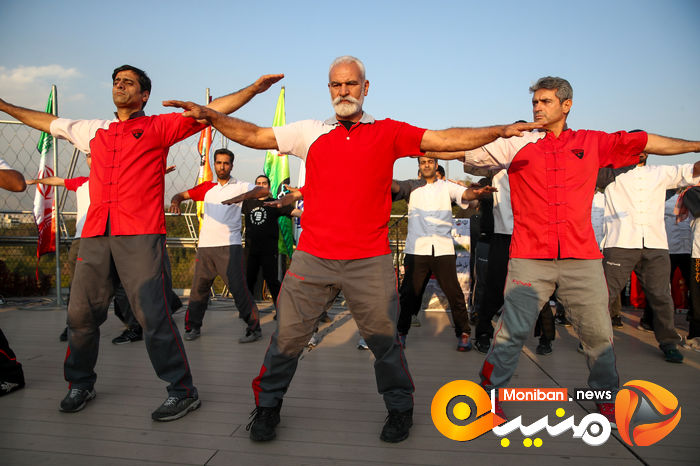 گزارش تصویری| همایش بزرگ ووشوکاران استان تهران در پل طبیعت