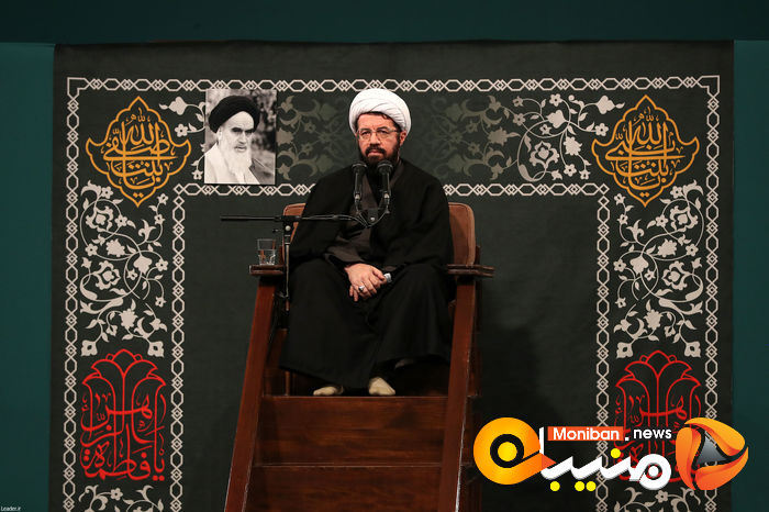 مراسم عزاداری ایام فاطمیه در حسینیه امام خمینی (ره) با حضور رهبر معظم انقلاب