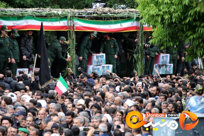 گزارش تصویری| تشییع پیکر رئیسی، آل هاشم و همراهانشان در تبریز